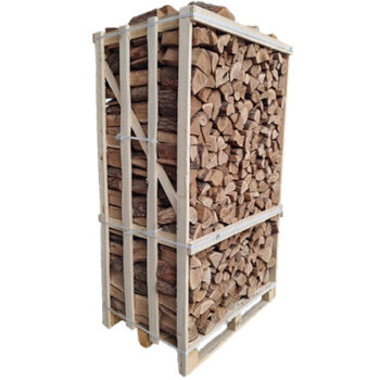 Side on Crate of Oak Kiln Dried Logs | Boyle's Solid Fuels