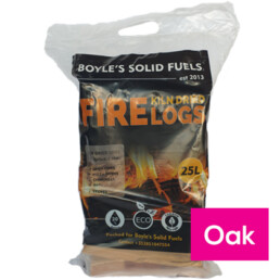 25L Oak Kiln Dried Logs | Boyle's Solid Fuels