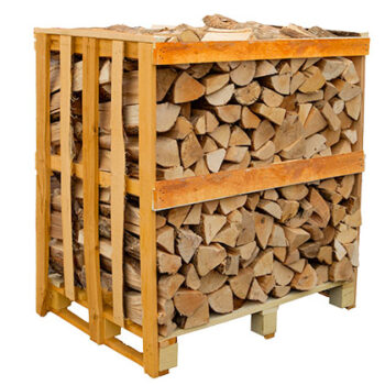 Side on Crate of Ash Kiln Dried Logs | Boyle's Solid Fuels