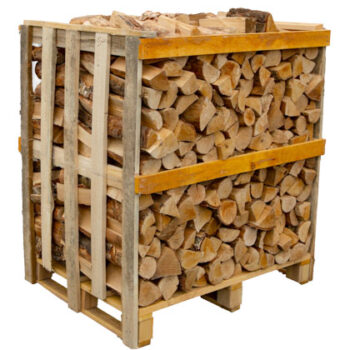 Side on Crate of Birch Kiln Dried Logs | Boyle's Solid Fuels