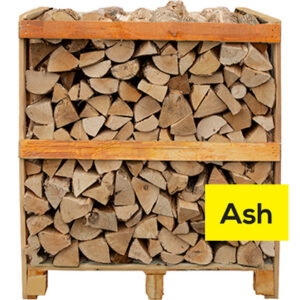 Crate of Ash Kiln Dried Logs | Boyle's Solid Fuels