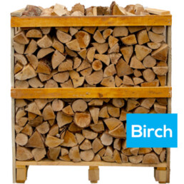 Crate of Birch Kiln Dried Logs | Boyle's Solid Fuels