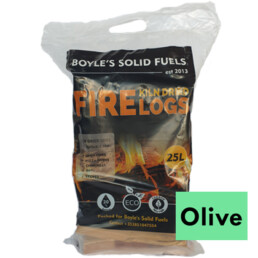 25L Olive Kiln Dried Logs | Boyle's Solid Fuels